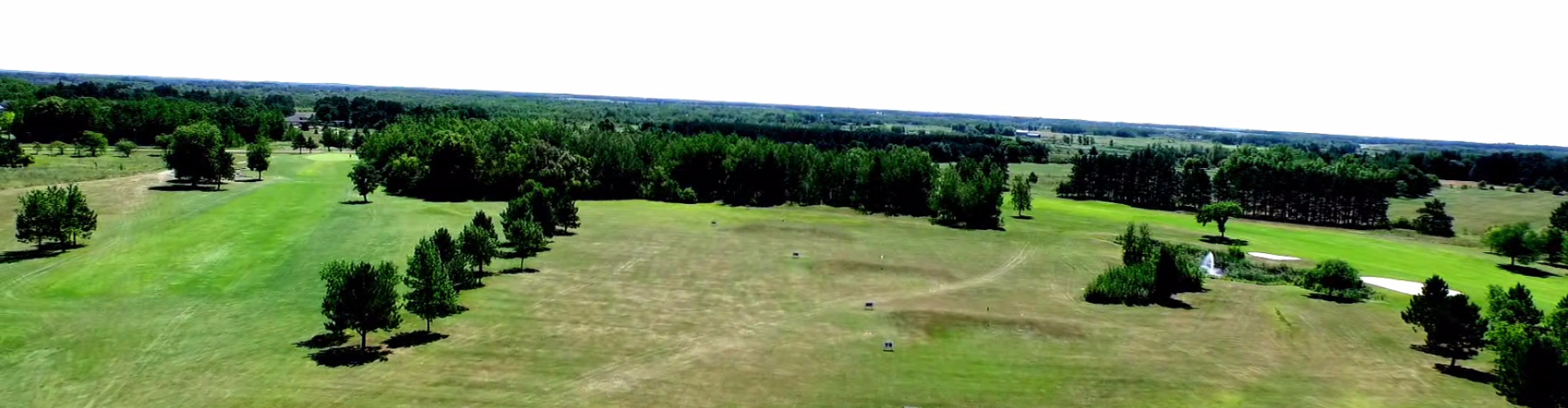 Aerial view of greens